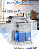 Ice Maker Machine Countertop 26lbs/24H, Portable Quiet Ice Makers Cubes in 9PCS/7Min, Self Cleaning, Ice Maker with Scoop for Kitchen, Home, Party by CozyNest Decor