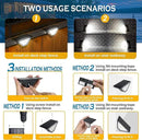 SOLPEX Solar Step Lights for Outside, 24 LEDs Solar Stair Lights Outdoor Waterproof Decor for Stair, Porch, Step, Deck, Fence, Front Door, Balcony, Patio, Wall, Yard, Garden(2 Pack, Cold White) by GreenHaven Gardens