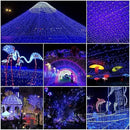 EEW 2-Pack 200 LED Solar String Lights Outdoor, Solar Christmas Lights with 8 Lighting Modes, Waterproof Green Wire Solar Tree Lights for Outside Xmas Wedding Party Garden Patio Decorations (Blue) by GreenHaven Gardens