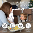liuliuby Compact Travel High Chair | Portable High Chair for Baby | Baby Travel Essential Harness Seat | Must Haves for Vacations, Restaurants, Family Visits with Babies | Portable Highchair Seat by TinyTreasures Baby Boutique
