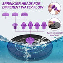 3.5W Solar Bird Bath Fountain Pump, Solar Powered Water Pump, Outdoor Water Fountain Pump with 8-in-1 Nozzles, 4 Fixed Pipes for Hummingbirds, Garden, Pool, Pond by GreenHaven Gardens