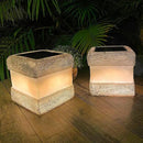 2 Pack Solar Rock Lights Outdoor - Solar Powered Landscape Ground Fake Rocks Light Waterproof with Warm LED Lights for Table Patio Yard Garden Pathway Walkway Decor(Grey) by GreenHaven Gardens