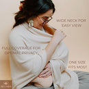 Breathable Nursing Cover Poncho – Stylish Multi-Use Breastfeeding Scarf, Car Seat Cover & Baby Blanket for Modern Moms by TinyTreasures Baby Boutique