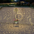2 Pack Solar Lights with Plant Stands Waterproof Solar Lanterns Outdoor Solar Lamps for Patio, Yard, Pathway, and Porch Decoration Garden Decor by GreenHaven Gardens