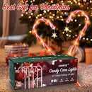 36" Outdoor Christmas Decorations, Real 30" Red Candy Cane Lights Outdoor Pathway 8 Flashing Modes, 12 Pack Christmas Candy Cane Lights, Christmas Decorations Outdoor Yard, Warm Lights with Star by GreenHaven Gardens