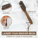 Takavu Horsehair Laundry Stain Brush Set (2 Pack) - Soft Bristle Spot Cleaner for Delicate Fabrics, Clothes Pre-Wash, Gentle Garment Care Tool by CozyNest Decor