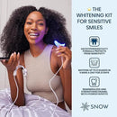 Snow Teeth Whitening Kit - Snow Teeth Whitening Serum and LED Mouthpiece Whitener, Formulated with Hydroxyapatite, Good for 6 Months - Wired Kit with 3 Wands by CozyNest Decor