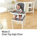Ingenuity SmartClean Trio Elite 3-in-1 Convertible Baby High Chair, Toddler Chair, and Dining Booster Seat, For Ages 6 Months and Up, Unisex - Slate by TinyTreasures Baby Boutique