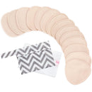 14-Pack Organic Nursing Pads - Washable Breast Pads for Breastfeeding, Nursing Bra Nipple Pads for Breastfeeding, Pumping Bra Reusable Breast Pad, Maternity Breastfeeding Bra Pad (Bare Beige, L 4.8") by TinyTreasures Baby Boutique