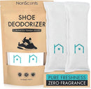 NonScents Shoe Deodorizer 1-Pack (2 Count) - Odor Eliminator, Air Freshener, Smell Absorber, Scent Remover for Shoes, Gym Bags, Soccer Cleats, Closets, Pet Area, Reusable - Shoe Deodorant by CozyNest Decor