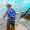 Accmor Toddler Backpack Leash with Anti Lost Wrist Link, Cute Mini Child Walking Harnesses Keep Kids Close Back Pack Rope Tether Rein for Baby Boys (Blue/Dino) by TinyTreasures Baby Boutique