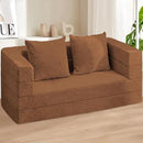 Folding Bean Bag Chair for Adults,3-in-1 Bean Bag Couch Faux Fur Floor Sofa Large Beanbag Convertible Bean Bag Sofa Bed with Pillow in Bedroom,Living Room,Apartment(Queen,Caramel) by CozyNest Decor