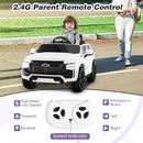Costzon Ride on Car, 12V Licensed Chevrolet Tahoe Battery Powered Electric Vehicle w/ 2.4G Remote Control, High/Low Speed, Music, Lights, MP3/USB/FM, Spring Suspension, Electric SUV for Kids (White) by TinyTreasures Baby Boutique
