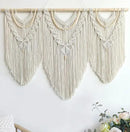 Achart Macrame Wall Hanging Large- Boho Wall Decor- large wall art- Wall Decor Living Room- Macrame Tapestry Boho Decor for Bedroom (Beige-V) by CozyNest Decor