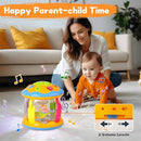 Baby Toys 6 to 12 Months - Musical Rotating Light Up Infant Toys, Early Learning Toys Baby Crawling Drum Toy, Tummy Time Educational Sensory Baby Girl Gifts for Toddlers 1 2 3 Years Old by TinyTreasures Baby Boutique