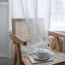 Sutuo Home Boho Curtains 120 inches for Bedroom Living Room Patio Doorway, Crochet Lace Sheer Bohemian Extra Long with Tassels,Window Treatment Drape, Single 1 Panel 59" W x 120" L, White by CozyNest Decor
