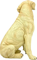 Design Toscano Golden Labrador Retriever Dog Garden Statue, 15 Inch, Full Color by GreenHaven Gardens