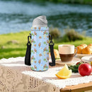 Neoprene Water Bottle Carrier Bag with Adjustable Shoulder Strap for Men Women Walking Hiking,Portable Insulated Holder Case for Stainless Steel/Glass/Plastic Bottles by TinyTreasures Baby Boutique