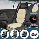 Car Seat Protector for Child Car Seat, 2 Pack Baby Car Seat Covers with Mesh Pockets & Non-Slip Backing 600D Durable Seat Protector Under Baby Car Seat for Car Back Seat (Beige, Large) by TinyTreasures Baby Boutique