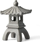 Glitzhome MGO Faux Concrete Pagoda Garden Statue Indoor and Outdoor Decoration, 16" H by GreenHaven Gardens