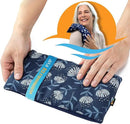 SunnyBay Small Microwave Heating Pad, Microwavable Versatile Cold/Heated Neck and Shoulder Wrap for Back Pain and More, Moist Heat Cotton-Fleece Pad with Flax Seed Filling, 6x11 in, Whispy Flower by CozyNest Decor