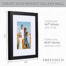 Sheffield Home 4 Piece Gallery Wall Frame Set, 8x10 Inch, Black by CozyNest Decor