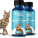 Cat Bad Breath & Oral Health Remedy, Natural Dental Care Cats Teeth, Mouth and Gums, Easy to Use Daily Supplement for Stomatitis, Gingivitis, Plaque & Tartar Control for Cats, 800 Small Pills by CozyNest Decor