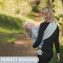 Baby Sling Carrier – Breathable 100% Cotton Wrap for Infant Support, Ring Sling Baby Carrier – Adjustable Muslin Fabric, Light Green Baby Carrier Newborn to Toddler – Soft Chest Hold for Travel by TinyTreasures Baby Boutique