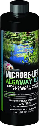 MICROBE-LIFT Algae Control Bundle for Ponds and Water Gardens, Includes ALGA32 Algaway 5.4 (32 oz) + PL Pond Bacteria and Outdoor Water Garden Cleaner (32 oz) by GreenHaven Gardens