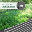 Land Guard 6×3×2 ft Galvanized Raised Garden Bed Kit, Galvanized Planter Raised Garden Boxes Outdoor, Large Metal Raised Garden Beds for Vegetables(Grey)… by CozyNest Decor
