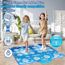 Kids Dance Mat Toys - 2-Player Dance Pad Gifts for Girls Boys Toddlers 3 4 5 6 7 8 9 + Year Old Electronic Dancing Mat Floor Games Toy with Music Light Christmas Birthday Gift (Frozen Blue) by TinyTreasures Baby Boutique