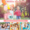 Kids Camera, HD Digital Video Camera,Childrens Toys for 3 4 5 6 7 8 9 Year Old Boys/Girls, Selfie Camera for Kids, Christmas Birthday Gifts with 32GB SD Card(Pink) by TinyTreasures Baby Boutique