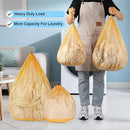 4Pcs Mesh Laundry Bags Washing Machine Mesh Wash Bags for Clothes,Underwear,Lingerie, Bed Linen with Drawstring Closure Sturdy(4 Size, Yellow) by TinyTreasures Baby Boutique