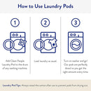 The Clean People Laundry Detergent Pods - Hypoallergenic Laundry Pods - Ultra Concentrated, Recyclable Packaging, Stain Fighting - Sweet Petals, 96 Pack by CozyNest Decor