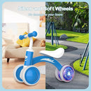 Colorful Lighting Baby Balance Bike Toys for 1 Year Old Boy Girl Gifts, 10-36 Month Toddler Balance Bike, No Pedal 4 Silence Wheels & Soft Seat First Riding on Toys, 1st Birthday Gifts by TinyTreasures Baby Boutique