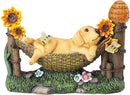 Afirst Solar Garden Outdoor Dog Statues Resin Figurine with Solar Lights Statue Decorations for Lawn, Patio, Balcony, Yard Ornament Mother's Day Gifts,Golden Retriever by GreenHaven Gardens