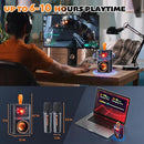 Karaoke Machine for Kids & Adults, Portable Bluetooth Mini Karaoke Speaker with 2 Wireless Microphone and Lights, Birthday Gifts for Girls & Boys, Toys for Girls, Family Home Party (Black) by TinyTreasures Baby Boutique