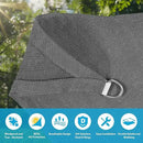 Amagenix Sun Shade Sail 8'X16'Curved Edge Outdoor Shade Canopy Dark Grey Breathable 95% UV Block Shade Cloth for Patio Garden Backyard (We Make Custom Size) by GreenHaven Gardens