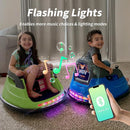 12V Kids Bumper Car, Electric Baby Bumper Car for Toddlers with Remote Control, 3 Speeds - Green by TinyTreasures Baby Boutique