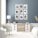 Sheffield Home 9 Piece Gallery Wall Frame Set, 11x14 Inch, White by CozyNest Decor