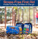 KeepGoing Travel First Aid Kit for Kids – 130 Pc. for Car, Home, Purse, Diaper Bag & Backpack with Latex-Free Bandages - Mini First Aid Kit Travel Size TSA-Approved by TinyTreasures Baby Boutique