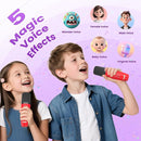 Mini Karaoke Machine for Kids Adults, Portable Karaoke Microphone Singing Speaker Bluetooth Karaoke Player with 2 Wireless Mic, Birthday Gifts for Girls Boys 4-12 Year Old, Family Home Party(Red) by TinyTreasures Baby Boutique