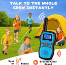 Wishouse Walkie Talkies for Kids Rechargeable Long Range, Xmas Birthday Gift for Boys Girls 4 5 6 7 8 9 10 Year Old, Hiking Gear Camping Games, Toys with Flashlight, VOX, Easy to Use 3 Pack by TinyTreasures Baby Boutique