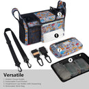 TOPDesign Universal Baby Stroller Organizer, Stroller Caddy with Detachable Mesh Bag & Heightened Insulated Cup Holders & Non-Slip Secure Hooks Accessories, Fits Most Strollers (Construction Trucks) by TinyTreasures Baby Boutique