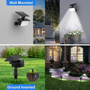 WELALO Solar Spot Lights Outdoor, [2 Pack/3 Modes] Solar Landscape Spotlights, Adjustable Solar Powered Security Lights, IP65 Waterproof Wall Lights for Walkway, Yard, Garden, Driveway (Cool White) by GreenHaven Gardens