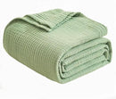 EMME Cotton Blanket Twin XL for Bed Soft Muslin Blankets 66"x90" Lightweight Breathable Layering Bedspread Coverlet All Season Gauze, Sage Green by CozyNest Decor