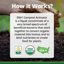 TeraGanix Compost Accelerator (1 Bottle = 22 Gallons), Reduce Odors, Liquid Compost Starter Concentrate, Reduce Composting Time, USDA Organic, 1 Quart (32 fl oz) by GreenHaven Gardens