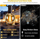 Svater Outdoor String Lights 300 FT, Patio Lights Outside with 156 G40 Shatterproof LED Bulbs, Waterproof Hanging Globe Lighting for Bistro Backyard Cafe Market, Warm White 2700K（3 x 100 FT） by GreenHaven Gardens