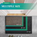Mibao Front Door Mat Outside Entrance, Durable Outdoor Indoor Mat, Low Profile Heavy Duty Doormat, Non-Slip, Traps Dirt and Moisture, Easy Clean Patio Porch Entryway Mat, 29.5" x 17", Brown by CozyNest Decor