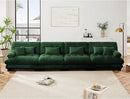 Modular Sectional Sofa, Comfy Cloud Couch 4 Seater Couch, Sectional Couches for Living Room, Modern Chenille Oversized Couches for Bedroom, Sleeper Deep Seat Sofa with Throw Pillows, Green by CozyNest Decor